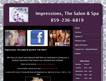 Tablet Screenshot of impressionsthesalonandspallc.com